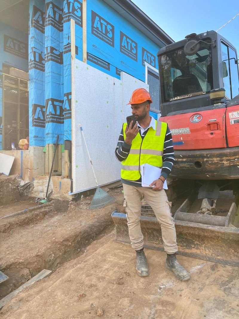 Coordinating trades and deliveries from site.