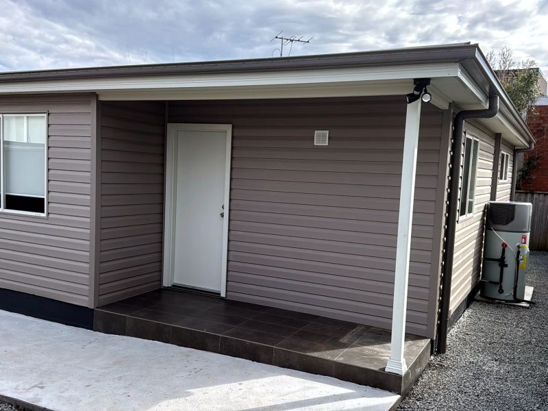 Finished granny flat exterior after completion